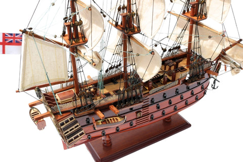 Burlaivio HMS Victory modelis 54 cm, surinktas, rankų darbo