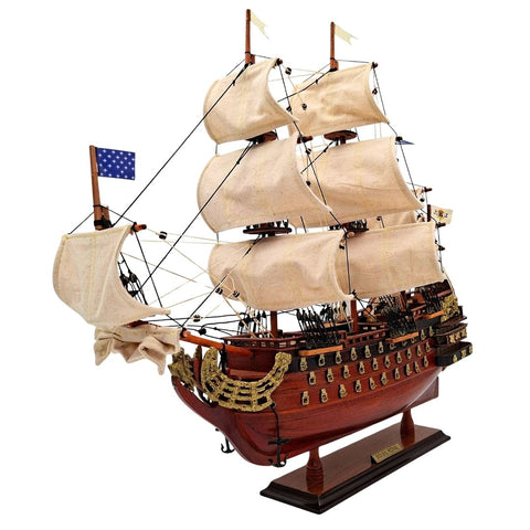 Burlaivio Soleil Royal modelis 46 cm, surinktas, rankų darbo