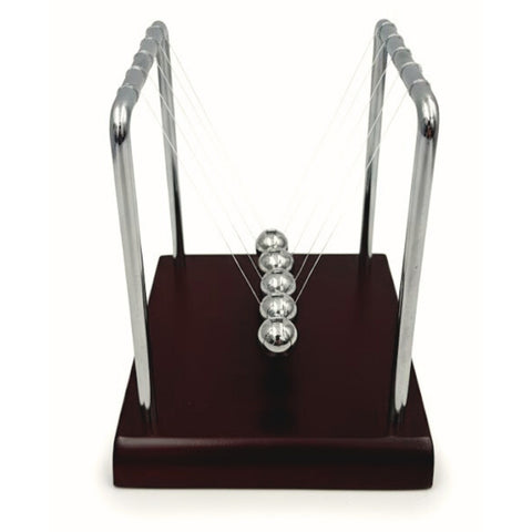 Didelis Niutono lopšys – plieninės sferos, medinis pagrindas, biurui