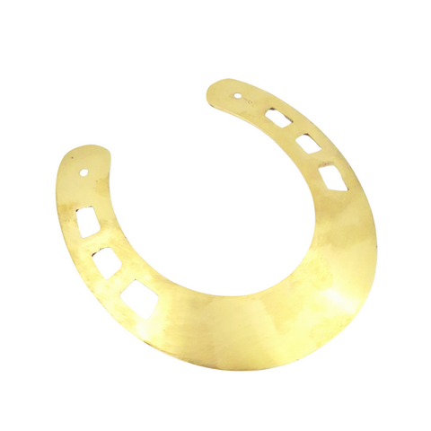 Žalvarinė pasaga 15 cm „Good Luck“ – sėkmės talismanas namams