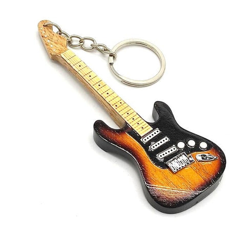 „Deep Purple“ gitaros formos medinis raktų pakabukas – Ritchie Blackmore stilius
