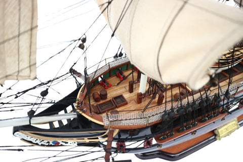 Didelis burlaivio USS Constitution modelis 100 cm, rankų darbo
