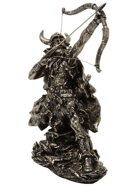 Vikingas medžioklėje – dekoratyvinė polirezino figūrėlė, puiki dovana
