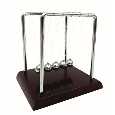 Didelis Niutono lopšys – plieninės sferos, medinis pagrindas, biurui