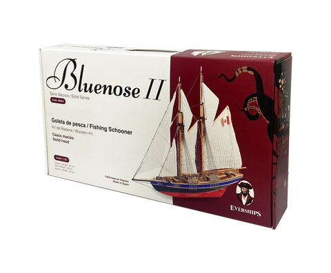 Legendinis Bluenose II škunas – medinis laivo surinkimo rinkinys 1:135