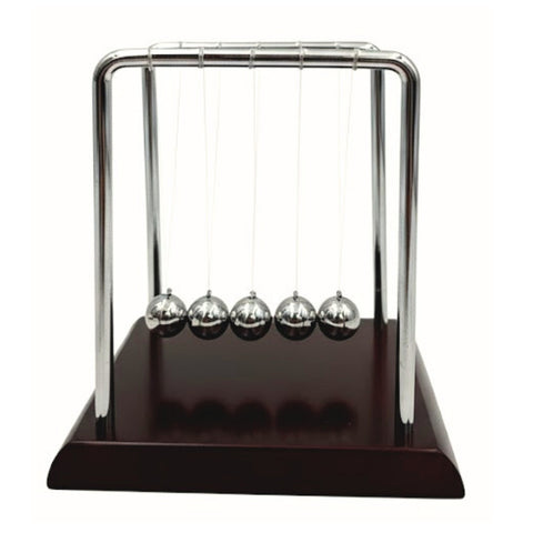 Didelis Niutono lopšys – plieninės sferos, medinis pagrindas, biurui