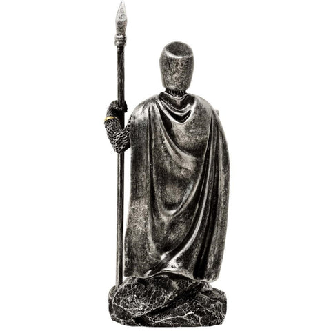 Viduramžių riterio figūrėlė su ietimi, 20 cm, polirezinas, rankomis tapyta