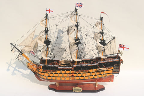 Išskirtinis burlaivio HMS Victory modelis 80 cm, rankų darbo