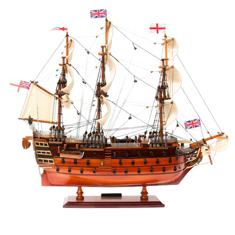 Burlaivio HMS Victory modelis 54 cm, surinktas, rankų darbo
