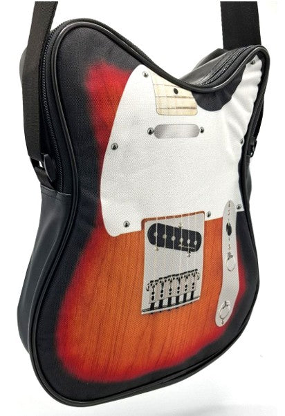 Stilinga elektrinės gitaros formos rankinė per petį, vandeniui atspari