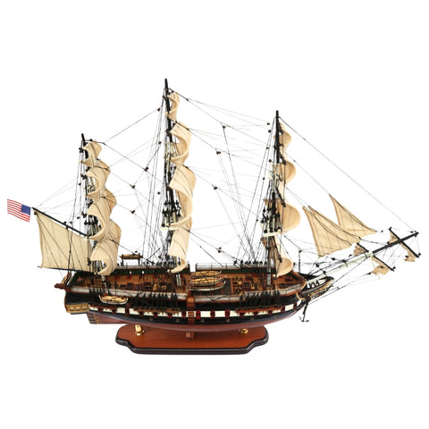 Didelis burlaivio USS Constitution modelis 100 cm, rankų darbo