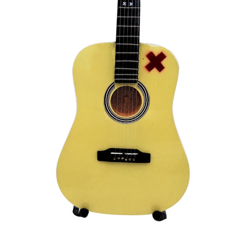 Kolekcinė mini gitara Ed Sheeran stiliaus, mahagonas, 27,5 cm