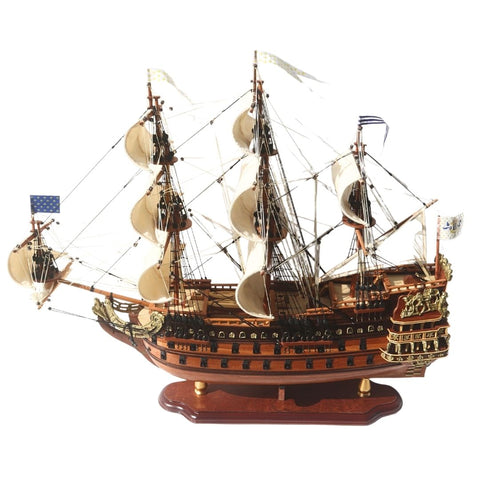 Prabangus burlaivio Soleil Royal modelis 65 cm, rankų darbo