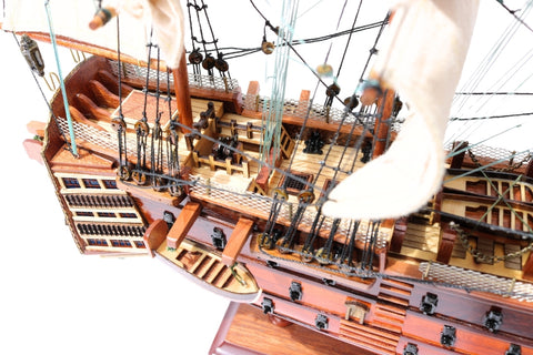 Burlaivio HMS Victory modelis 54 cm, surinktas, rankų darbo