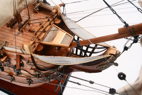 HMS Victory burlaivio modelis 97 cm – rankų darbo laivo dekoracija