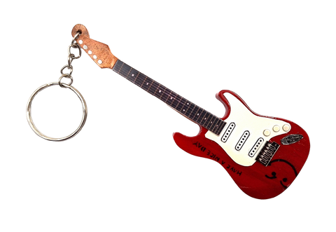 Gitara formos raktų pakabukas „Have a Nice Day“ – Bryan Adams gerbėjams