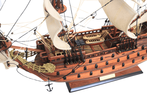 Rankų darbo burlaivio San Felipe modelis 45 cm