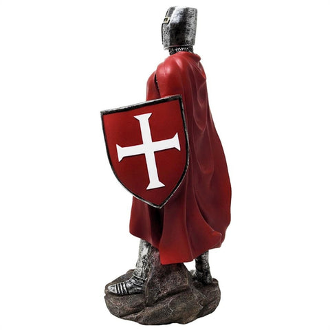 Kryžiaus žygių riterio statulėlė, 30 cm – rankomis dažyta