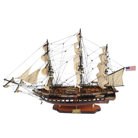 Didelis burlaivio USS Constitution modelis 100 cm, rankų darbo
