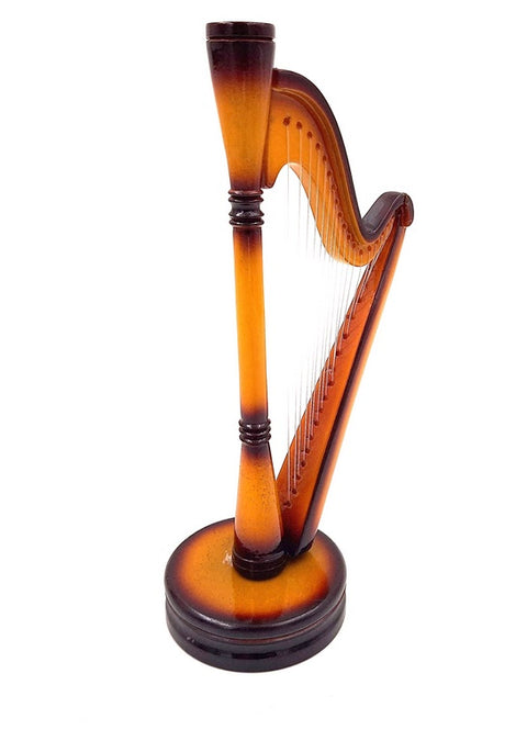 Medinė mini arfos dekoracija 20x13 cm – dovana muzikos mylėtojui