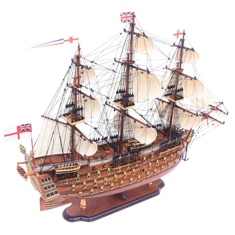 Didelis burlaivio HMS Prince modelis 94 cm, rankų darbo