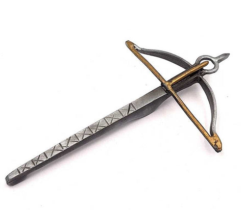 Metalinis mini arbaletas – dekoratyvinė replika, dovanos idėja