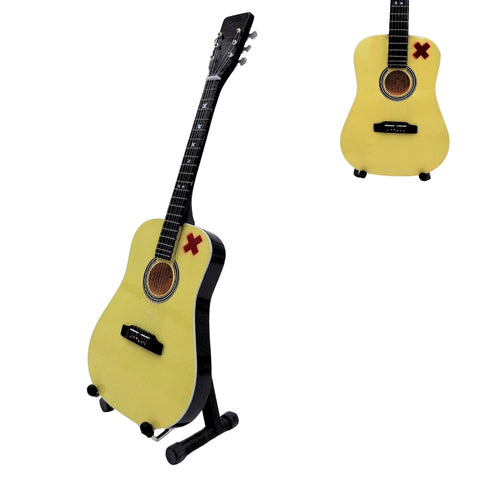 Kolekcinė mini gitara Ed Sheeran stiliaus, mahagonas, 27,5 cm