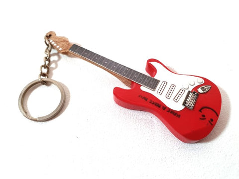 Gitara formos raktų pakabukas „Have a Nice Day“ – Bryan Adams gerbėjams