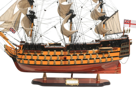 Išskirtinis burlaivio HMS Victory modelis 80 cm, rankų darbo