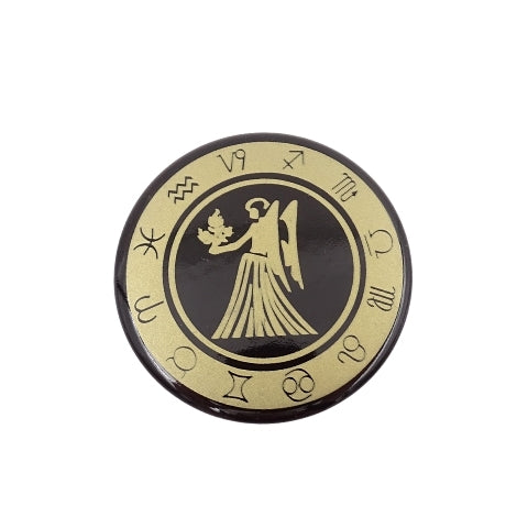 Mergelės zodiako šaldytuvo magnetas – emaliuotas metalas, 6 cm