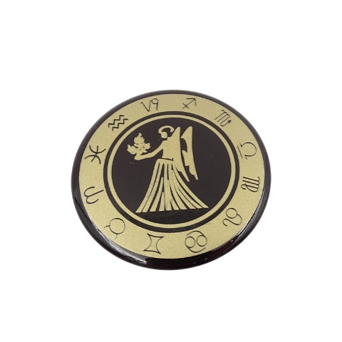 Mergelės zodiako šaldytuvo magnetas – emaliuotas metalas, 6 cm