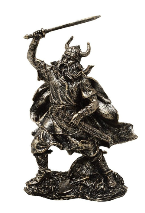 Vikingų kario dekoratyvinė statulėlė 20,5 cm – polirezinas