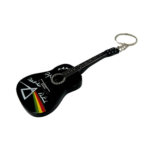 Pink Floyd gitaros raktų pakabukas – Dark Side Tribute, mahoninis