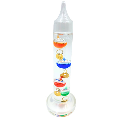 Galilėjaus termometras 15 cm – dekoratyvus kambario termometras