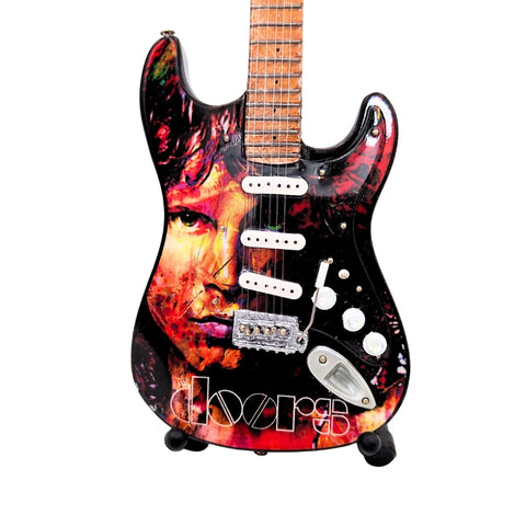 Raudonmedžio mini gitara – Jimo Morrisono (The Doors) įkvėpta, su stovu