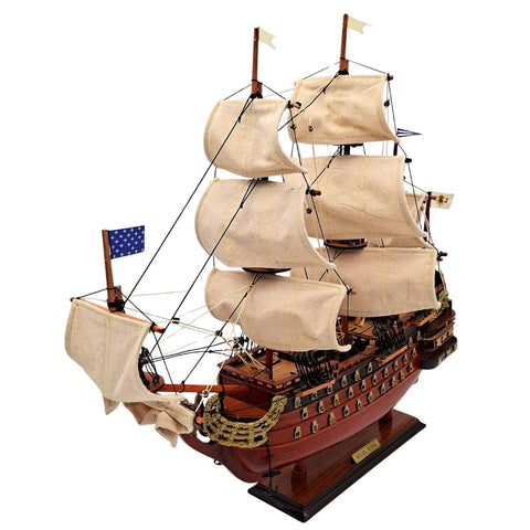 Burlaivio Soleil Royal modelis 46 cm, surinktas, rankų darbo