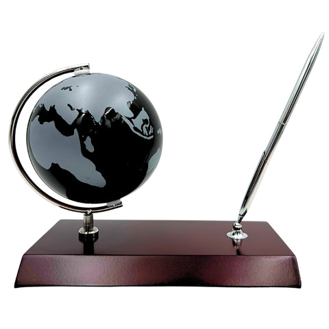 Biuro stalo rinkinys: gaublys ir rašiklio laikiklis – dovana vadovui