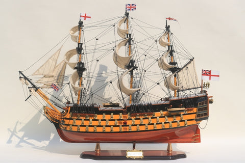 Išskirtinis burlaivio HMS Victory modelis 80 cm, rankų darbo