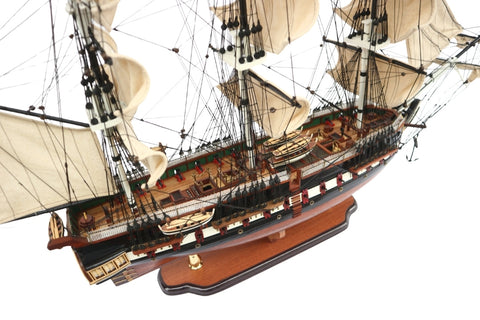 Didelis burlaivio USS Constitution modelis 100 cm, rankų darbo