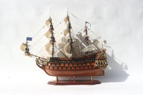 Prabangus burlaivio Soleil Royal modelis 65 cm, rankų darbo