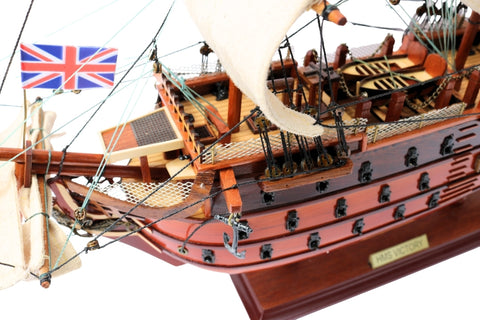 Burlaivio HMS Victory modelis 54 cm, surinktas, rankų darbo