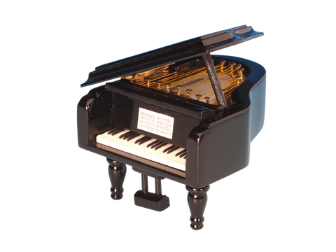 Muzikinė dėžutė – juodas pianinas, „Užburtoji fleita“, puiki dovana