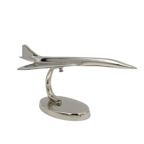 Concorde metalinis lėktuvo modelis su stovu – aviacijos entuziastams