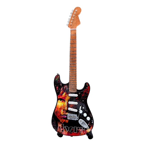 Raudonmedžio mini gitara – Jimo Morrisono (The Doors) įkvėpta, su stovu