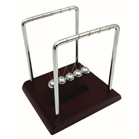 Didelis Niutono lopšys – plieninės sferos, medinis pagrindas, biurui