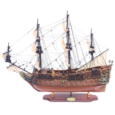 Didelis burlaivio HMS Prince modelis 94 cm, rankų darbo