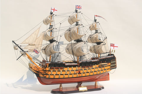 Išskirtinis burlaivio HMS Victory modelis 80 cm, rankų darbo