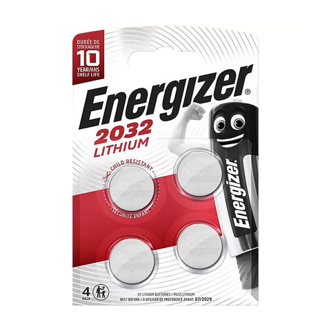 Energizer CR2032 ličio monetinės baterijos 3V, 4 vnt.
