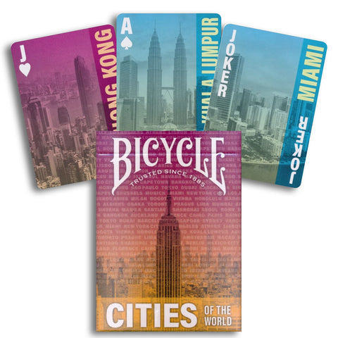 Bicycle Cities of the World žaidimo kortos – pasaulio miestų kolekcija