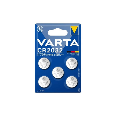 Varta CR2032 3V ličio monetinės baterijos, rinkinys 5 vnt.